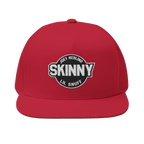 Skinny Joey Lil Snuff flat bill cap in red, The Skinny Podcast with Joey Merlino & Lil Snuff merch