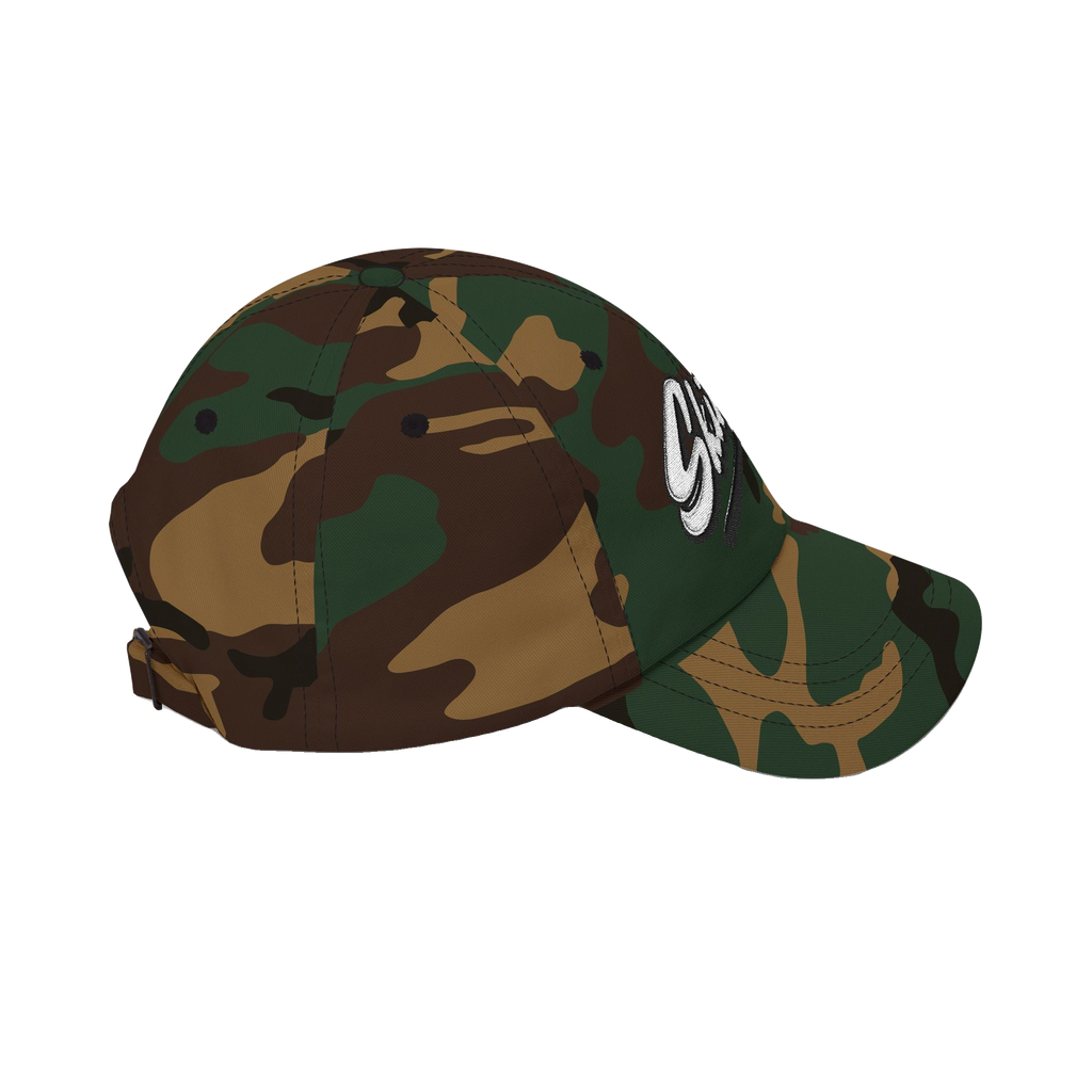 Skinny Joey's retro script dad cap, Italian American pride apparel