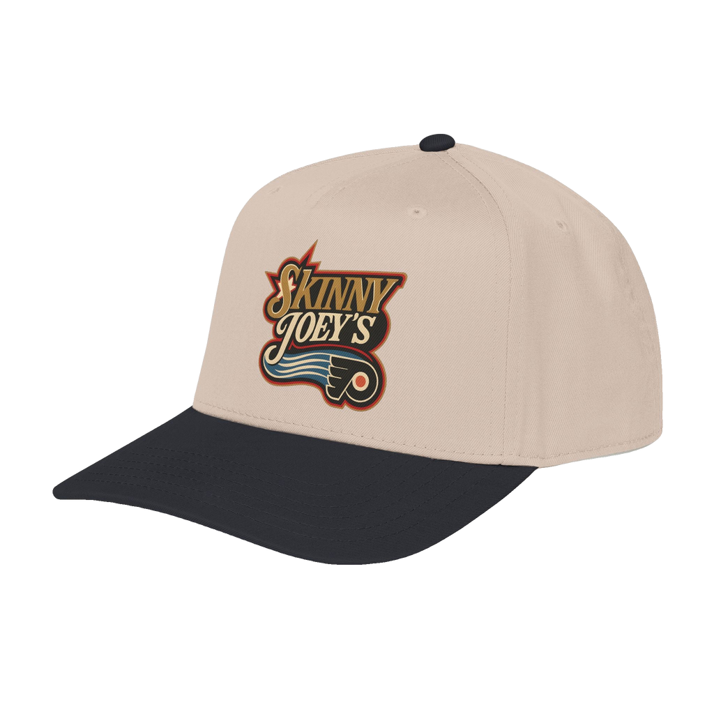 Philly Flyers snapback cap in black and khaki, Philly culture apparel