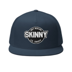 Skinny vintage logo trucker cap in navy, The Skinny with Joey Merlino podcast merch