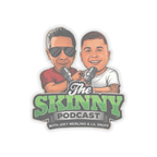 The Skinny Podcast logo kiss-cut sticker, South Philly streetwear