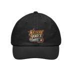 Black cap with 'Skinny Joey's' logo on a white background