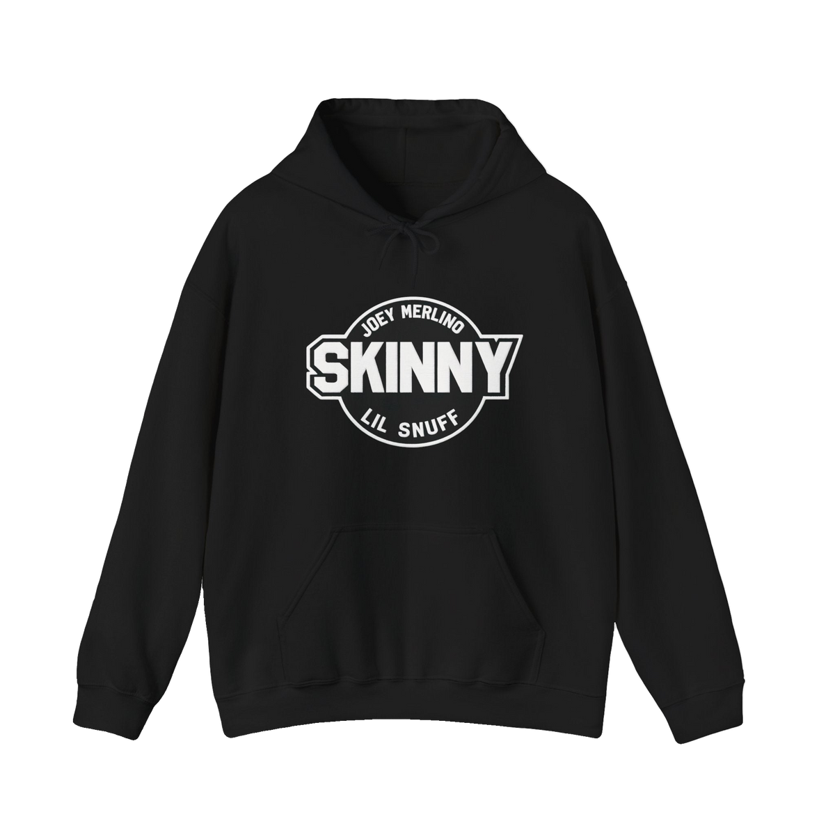 Black hoodie with 'GIRLS ARE DRUGS' text on a white background