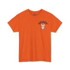 We Can Go Anywhere playoff 3XL-5XL tee in orange, Italian American pride apparel