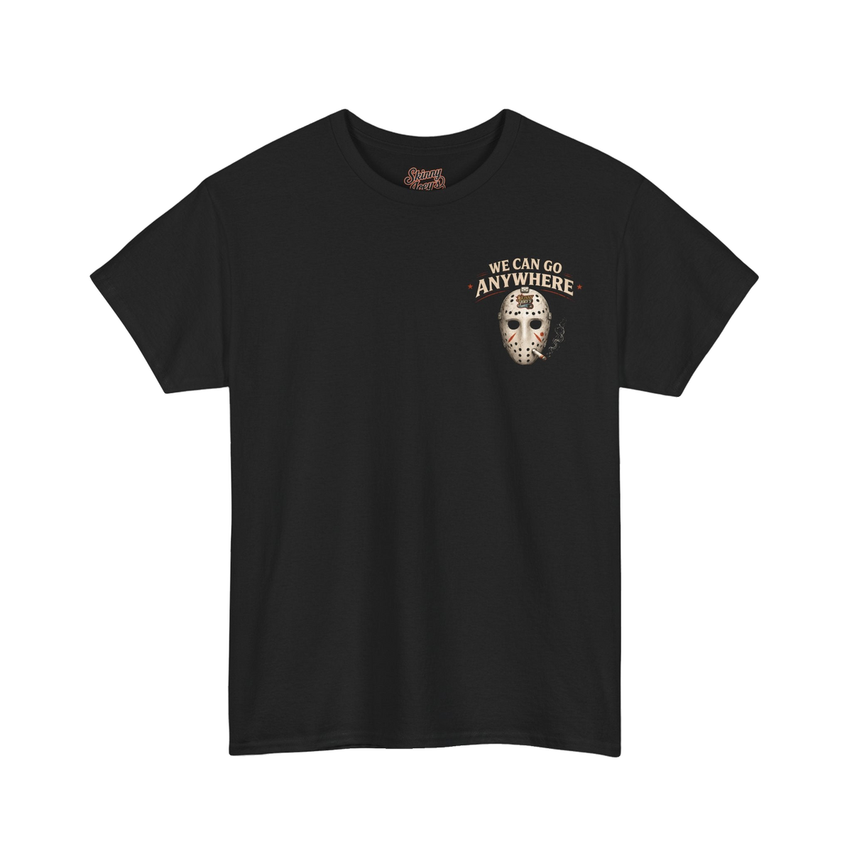 We Can Go Anywhere playoff 3XL-5XL tee, Skinny Joey's Cheesesteaks apparel