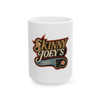 Skinny Joey's retro hockey mug, Skinny Joey's Cheesesteaks apparel