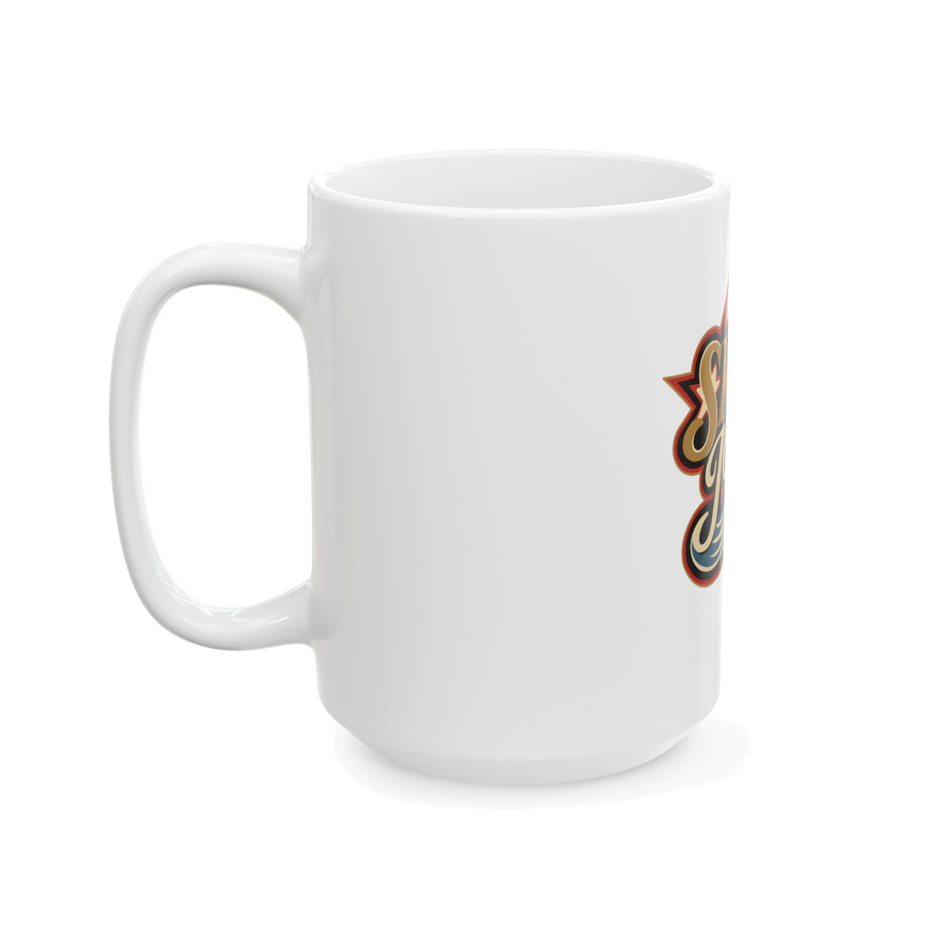 Skinny Joey's retro hockey mug, gallery photo 7, Skinny Joey's Cheesesteaks apparel