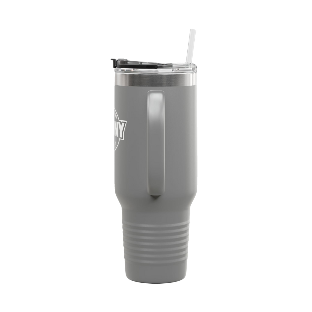 Skinny Joey x Lil Snuff 40oz travel mug, Philadelphia streetwear