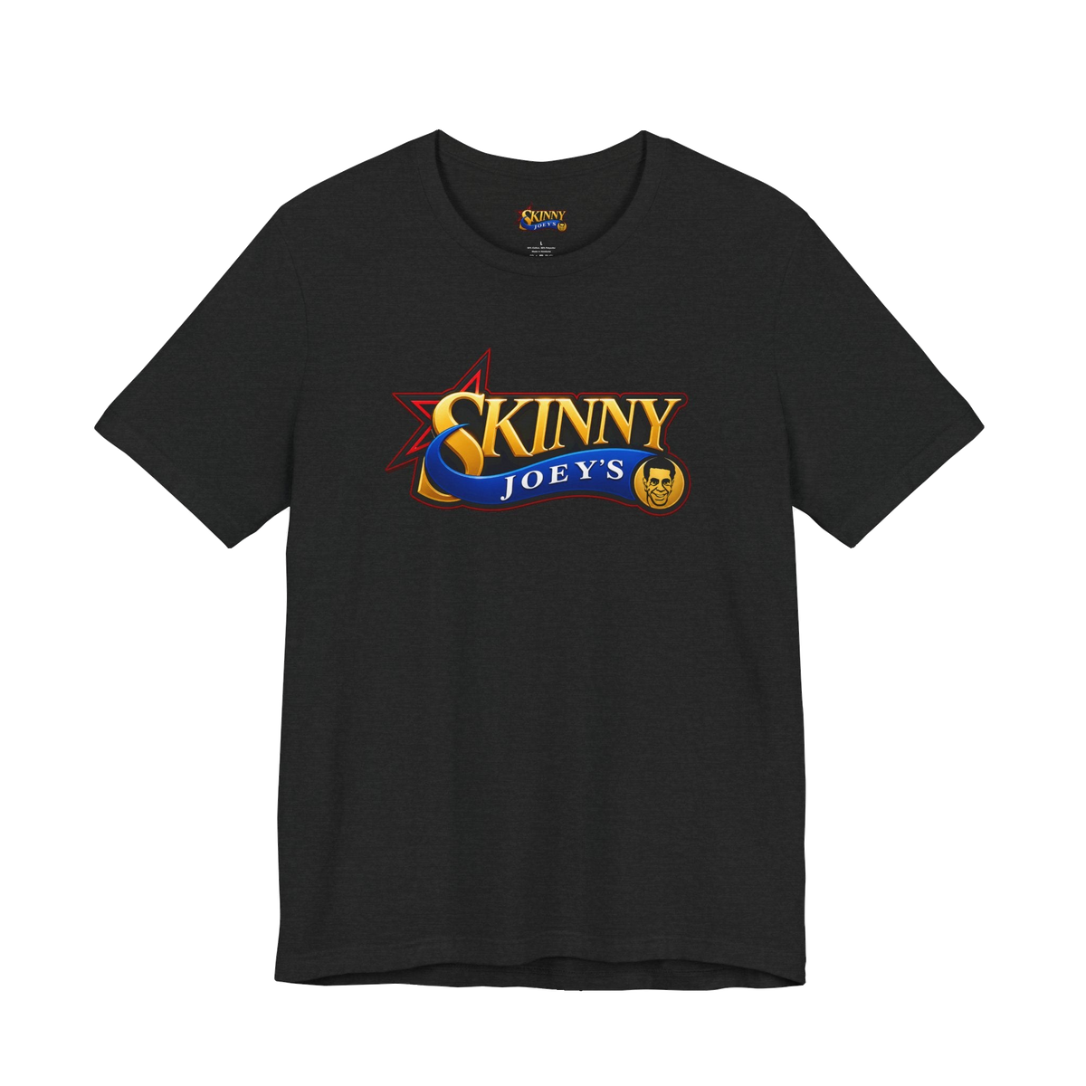 Philly Playoff graphic tee in solid black blend, Italian American pride apparel