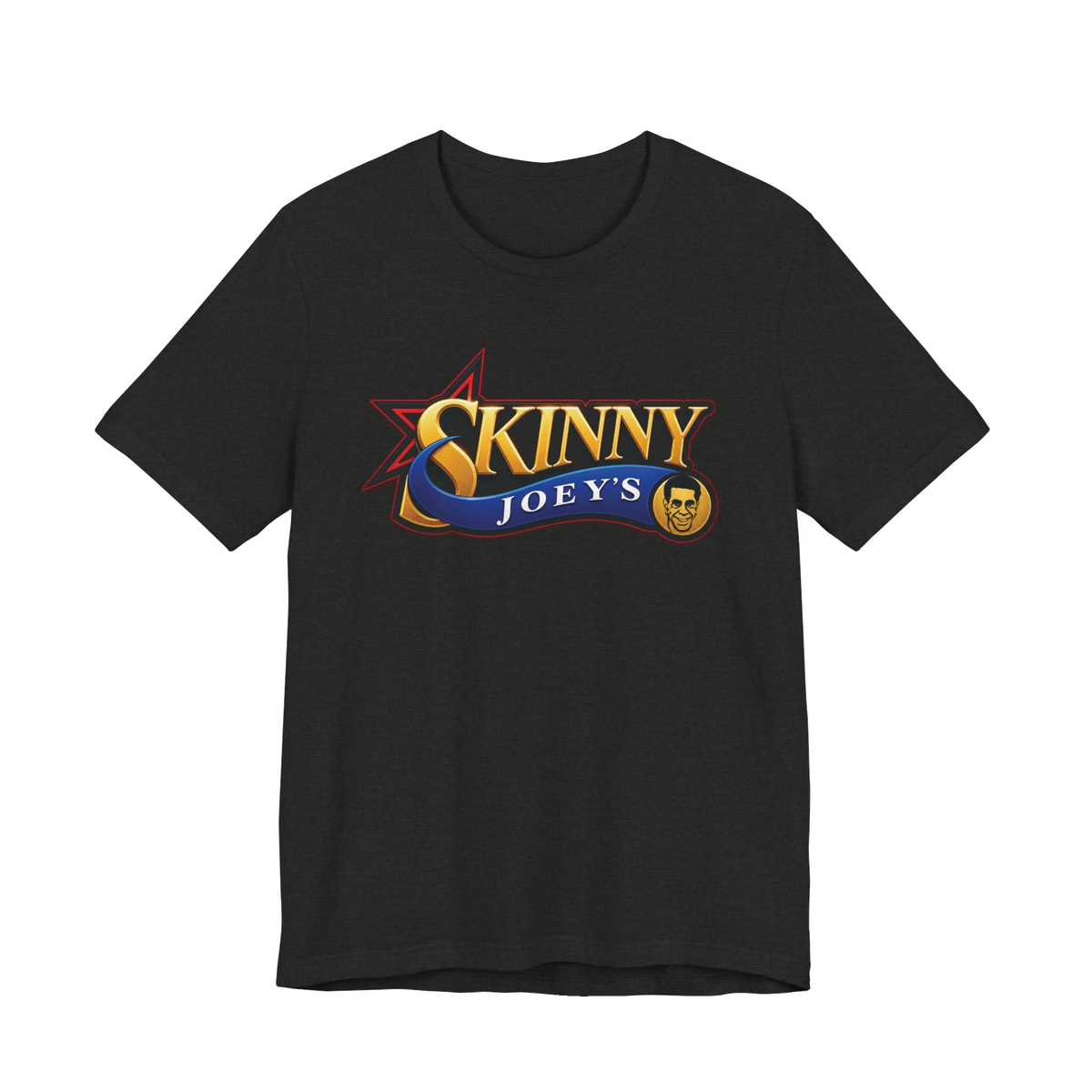 Sixers graphic tee in black heather, Italian American pride apparel
