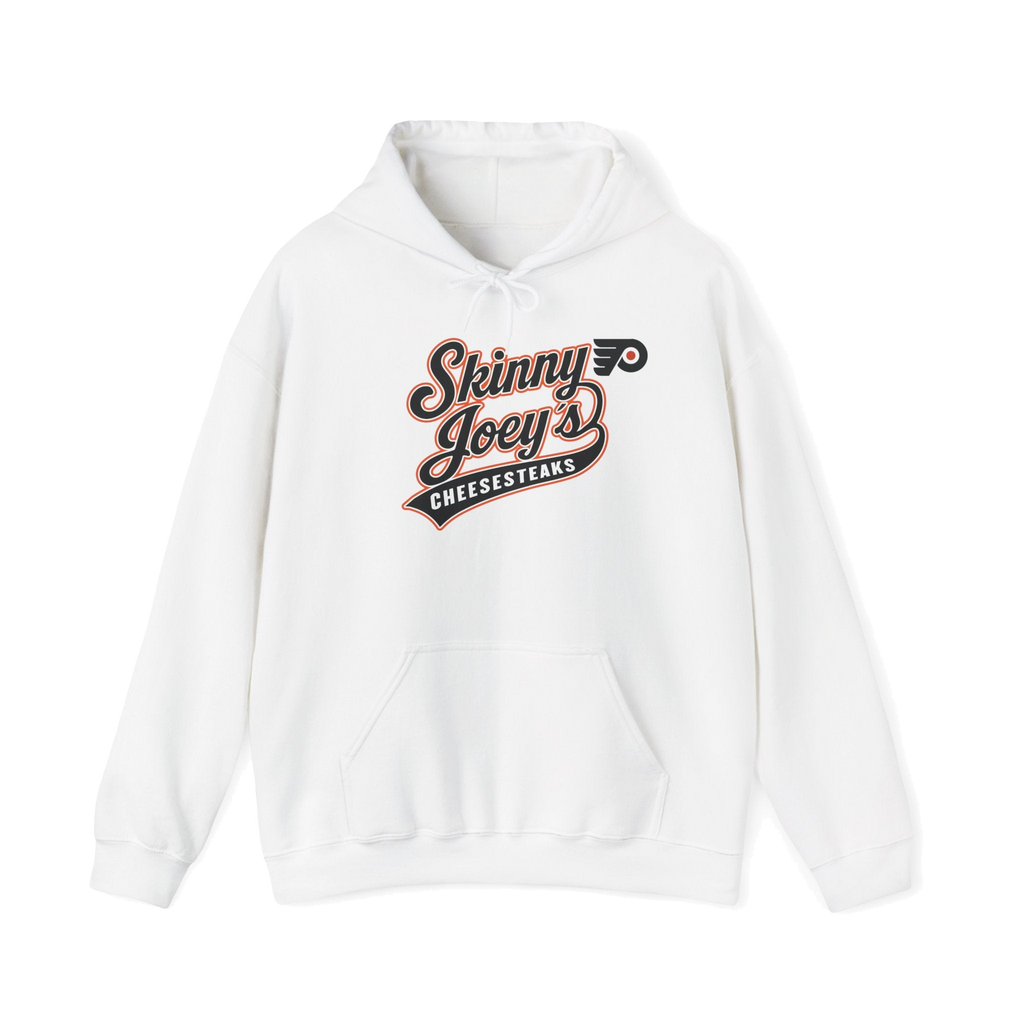 Philly Flyers 3XL-5XL hoodie in white, Italian American pride apparel