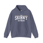 The Skinny Podcast fleece hoodie in heather navy, Philadelphia streetwear