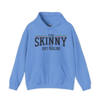 Blue hoodie with 'Criminal Justice' and 'Swiss Hills Career Center' text on a white background