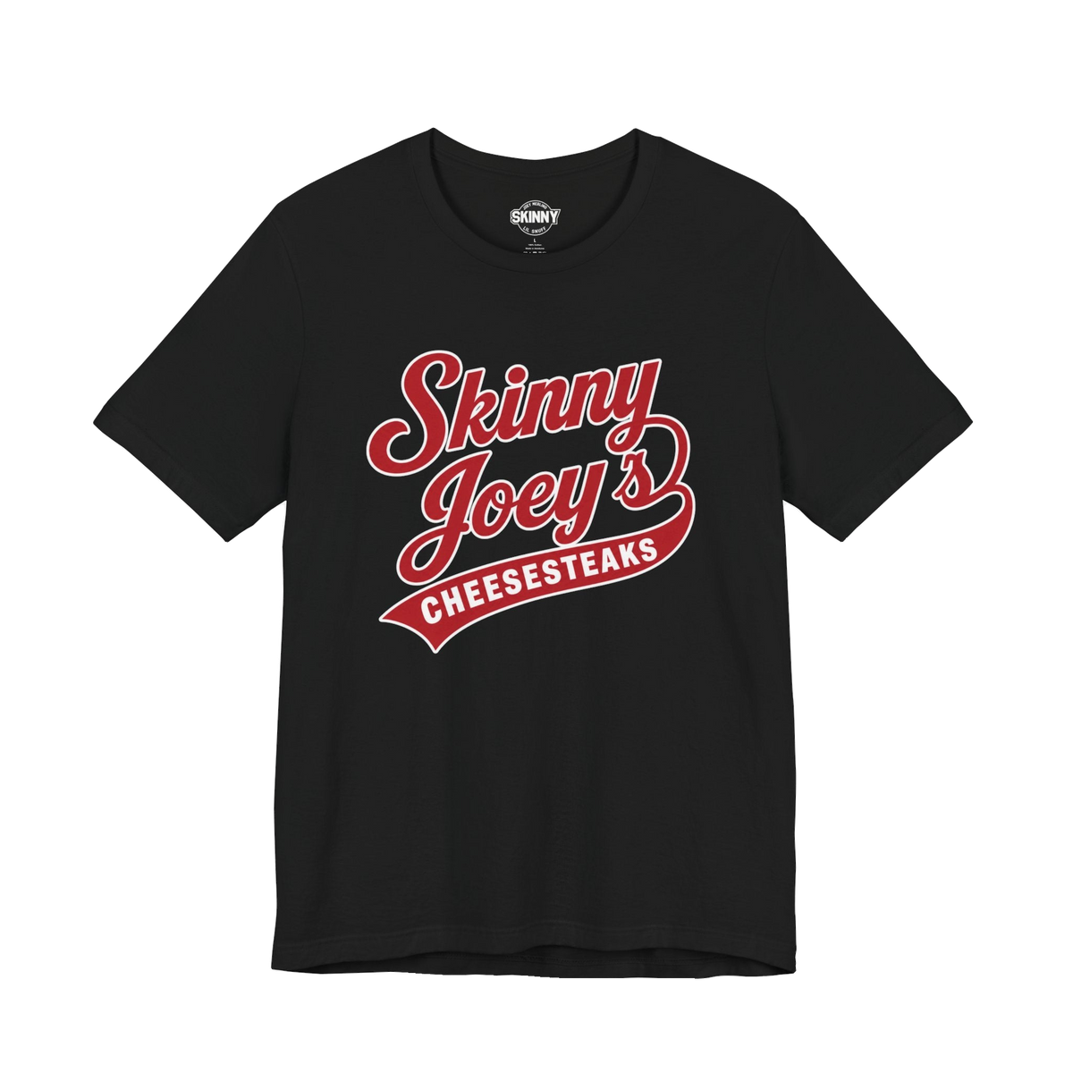 Retro Diner logo graphic tee in black, Philly culture apparel