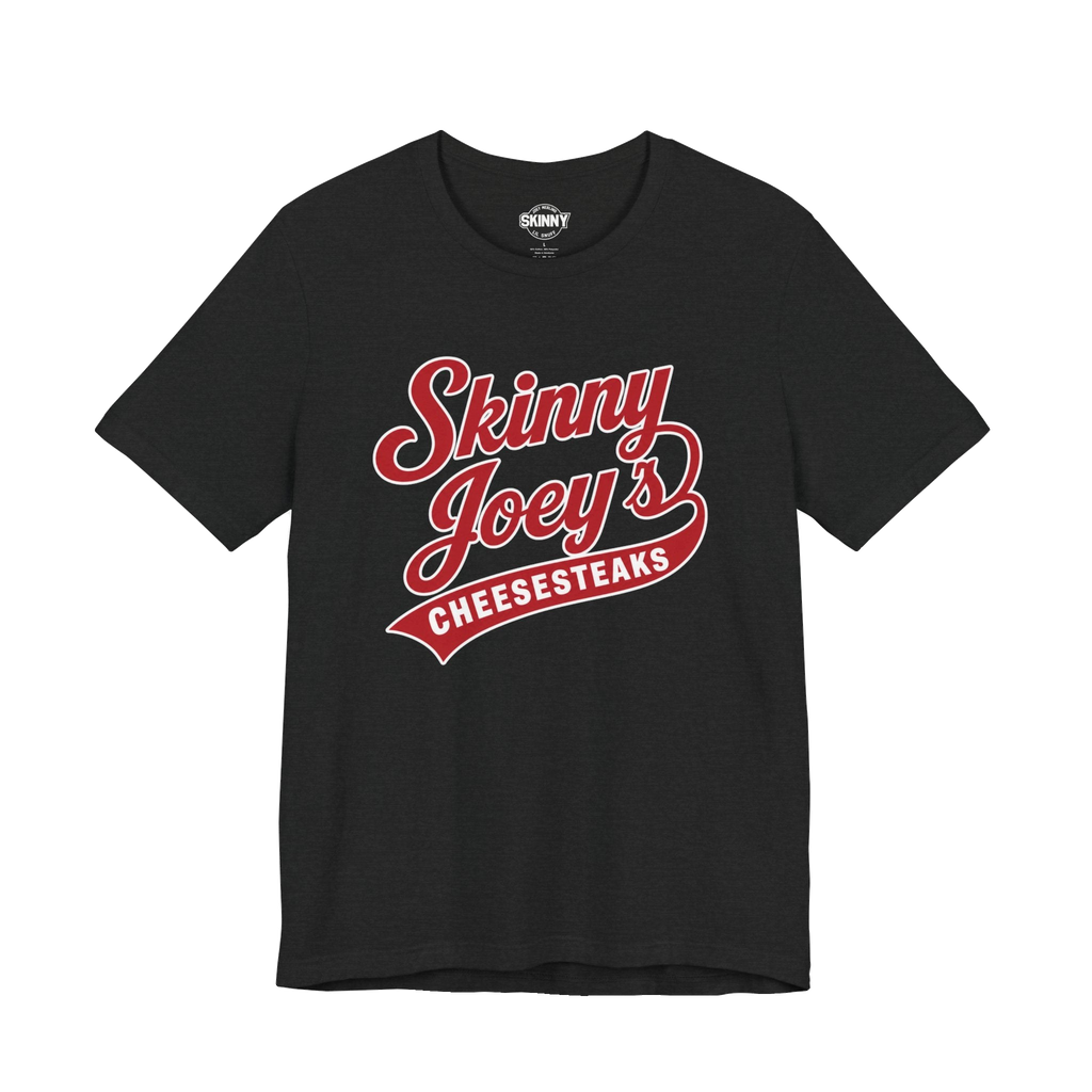 Retro Diner logo graphic tee in solid black blend, Philadelphia streetwear