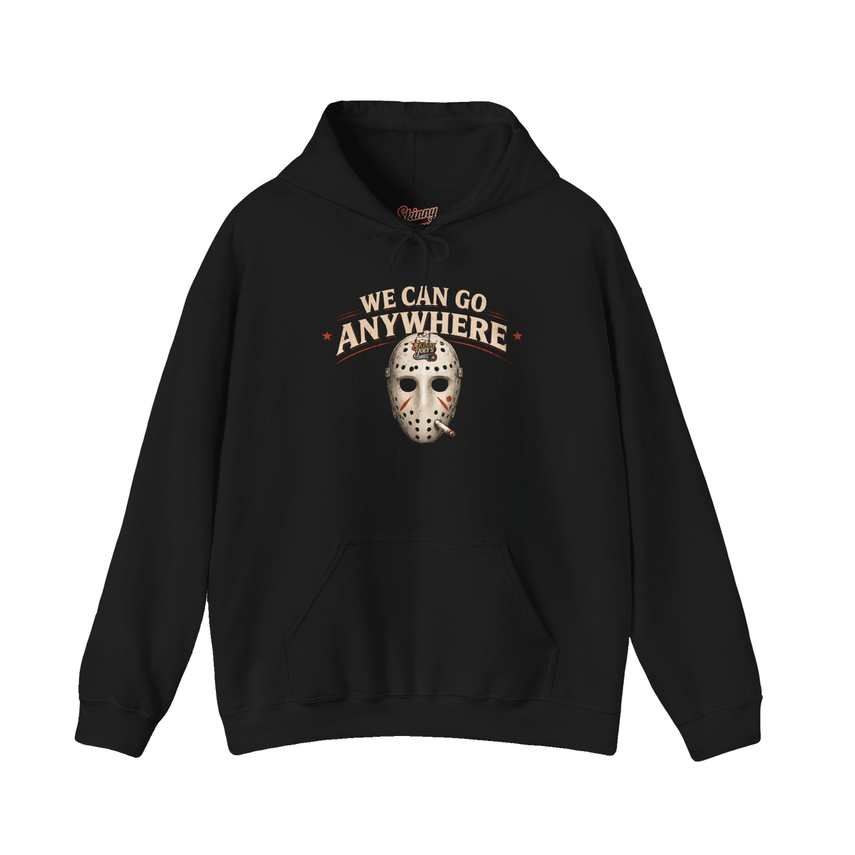 Skinny Joey's hockey mask hoodie, main product photo, South Philly streetwear