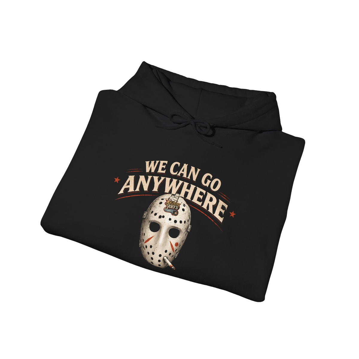 Skinny Joey's hockey mask hoodie, Italian American pride apparel