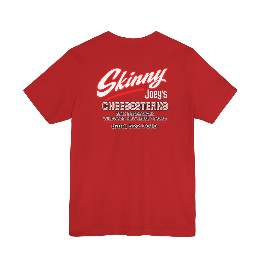 Official Wildwood graphic tee, Skinny Joey's Cheesesteaks apparel