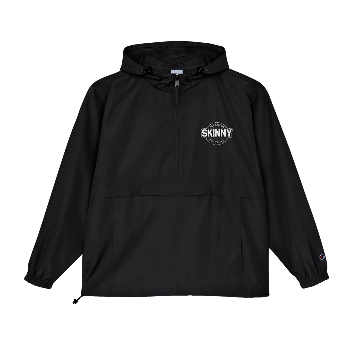 Skinny Joey track jacket in black, Philly culture apparel