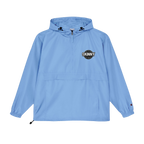 Skinny Joey track jacket in light blue, Skinny Joey's Cheesesteaks apparel
