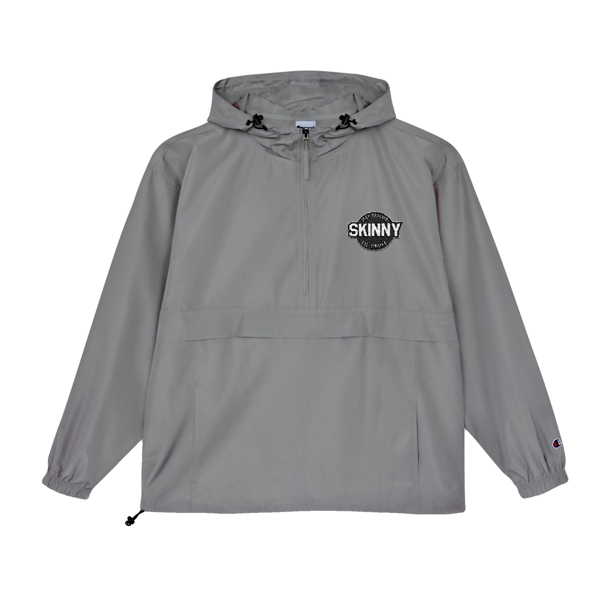 Skinny Joey track jacket in graphite, The Skinny with Joey Merlino podcast merch