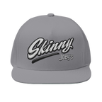 Skinny Joey's embroidered flat bill cap in grey, South Philly streetwear