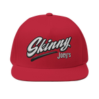 Skinny Joey's embroidered flat bill cap, main product photo, Italian American pride apparel