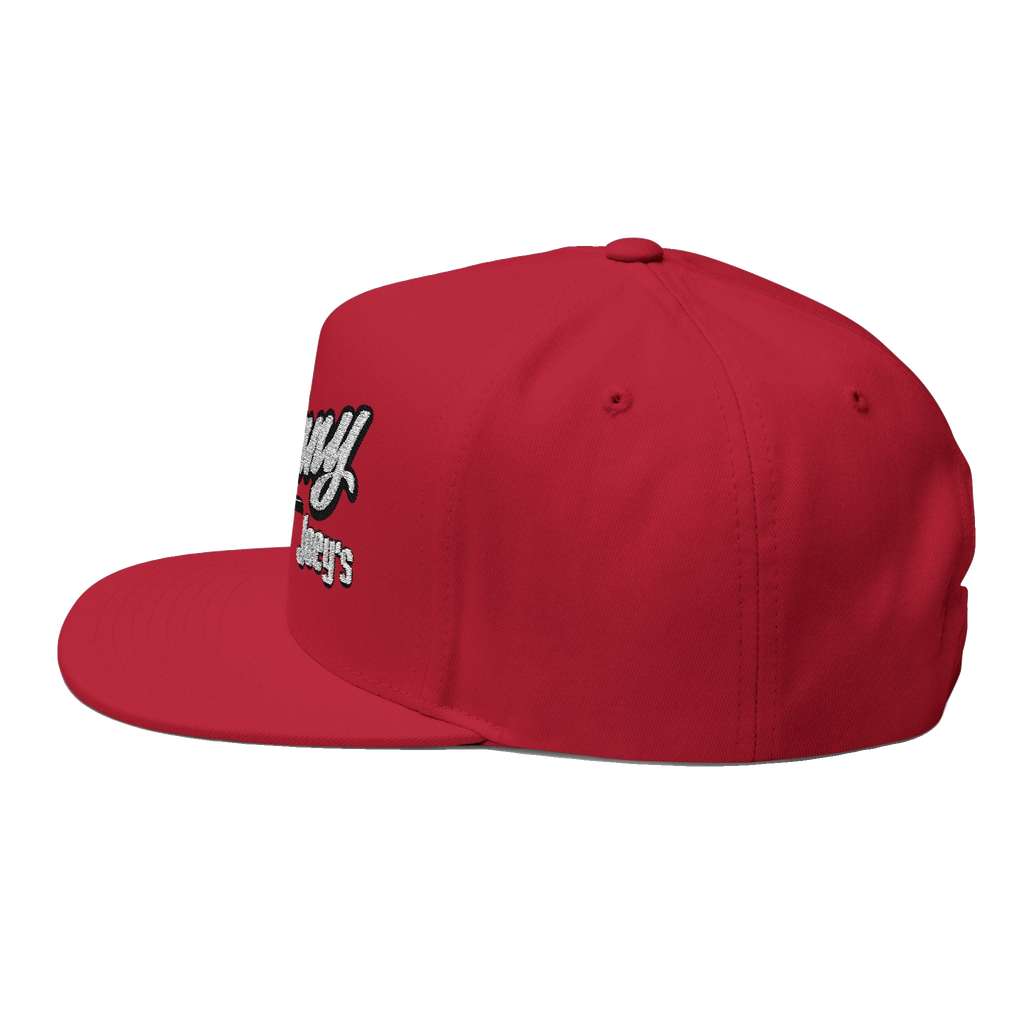Skinny Joey's embroidered flat bill cap, gallery photo 15, Italian American pride apparel