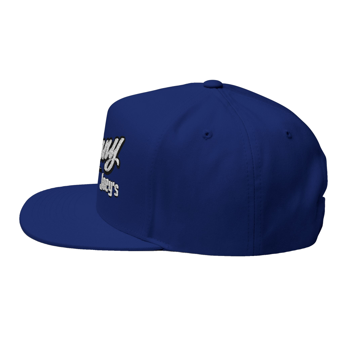 Skinny Joey's embroidered flat bill cap, gallery photo 21, The Skinny with Joey Merlino podcast merch