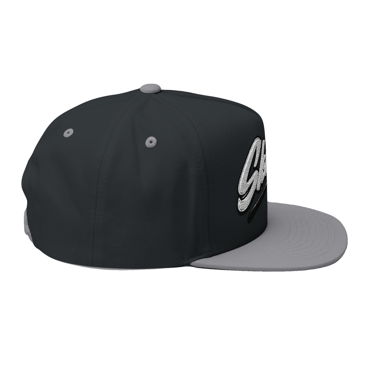 Skinny Joey's embroidered flat bill cap, gallery photo 28, The Skinny with Joey Merlino podcast merch