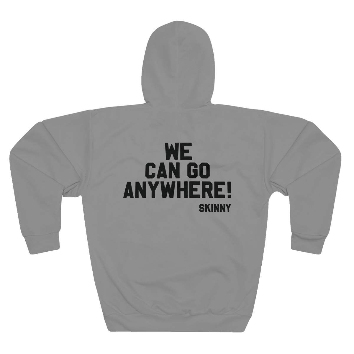 We Can Go Anywhere all-over print hoodie, Philly culture apparel