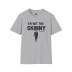 I'm Wit The Skinny graphic tee in sport grey, Skinny Joey's Cheesesteaks apparel