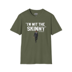 I'm Wit The Skinny graphic tee in military green, Philadelphia streetwear