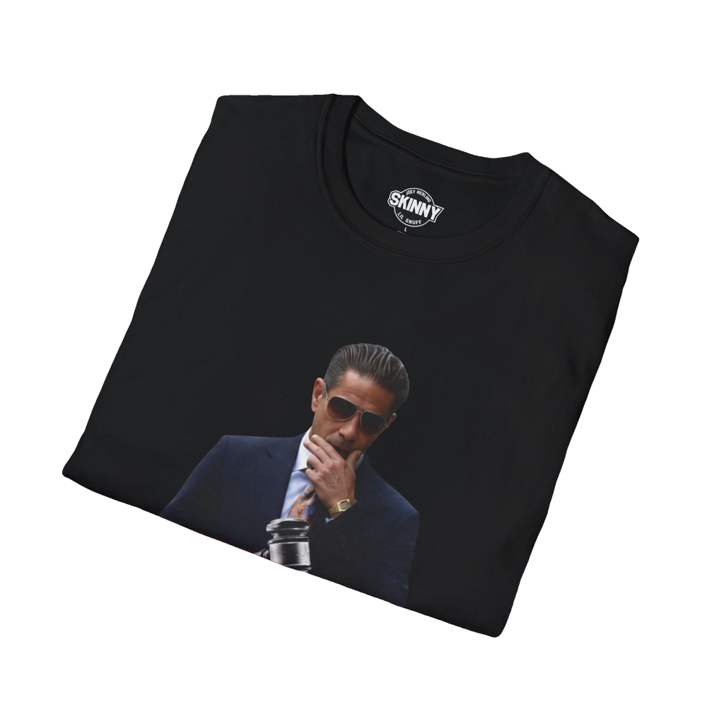 Joey Merlino Acquitted graphic tee, Skinny Joey's Cheesesteaks apparel