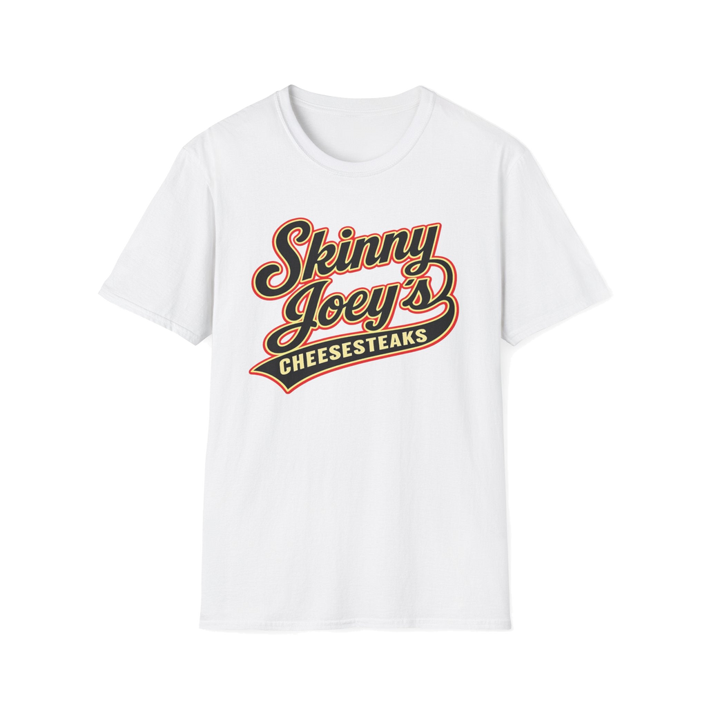 Skinny Joey's Cheesesteaks graphic tee in white, Philadelphia streetwear