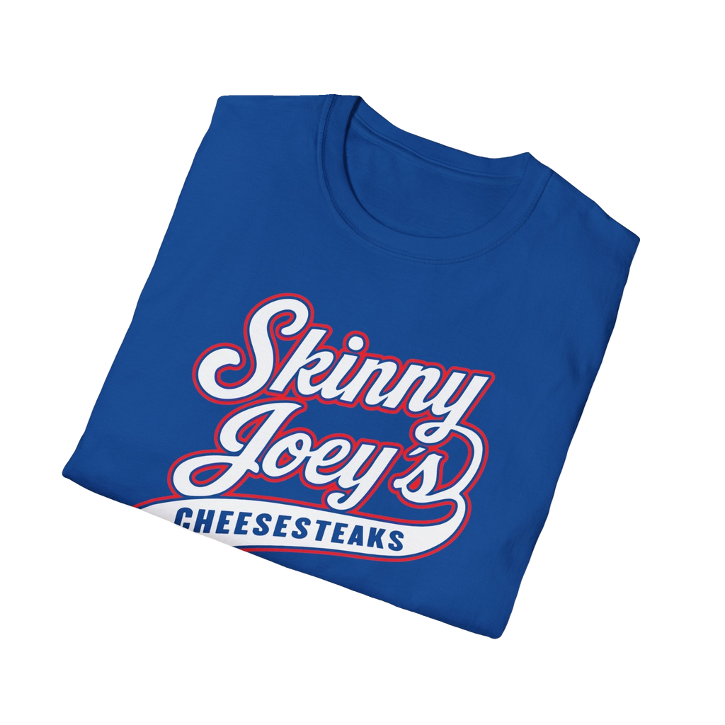Skinny Joey's Cheesesteaks graphic tee, The Skinny with Joey Merlino podcast merch