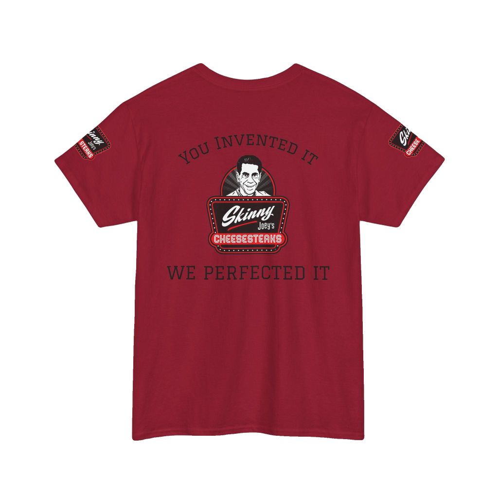 We Perfected It 3XL-5XL graphic tee, Skinny Joey's Cheesesteaks apparel