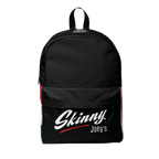 Skinny Joey's classic backpack in black, front, Skinny Joey's merch