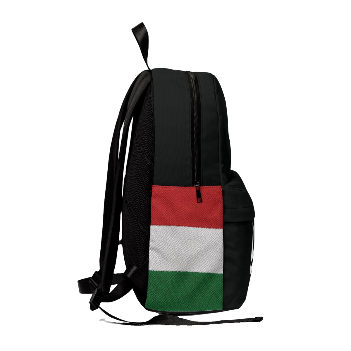 Skinny Joey's classic backpack, Italian flag side panel, South Philly