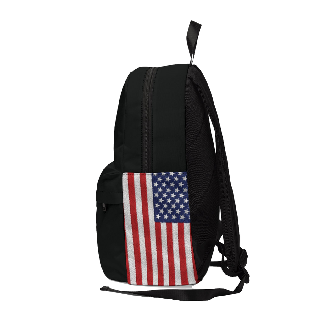 Skinny Joey's classic backpack, USA flag side panel, Philadelphia