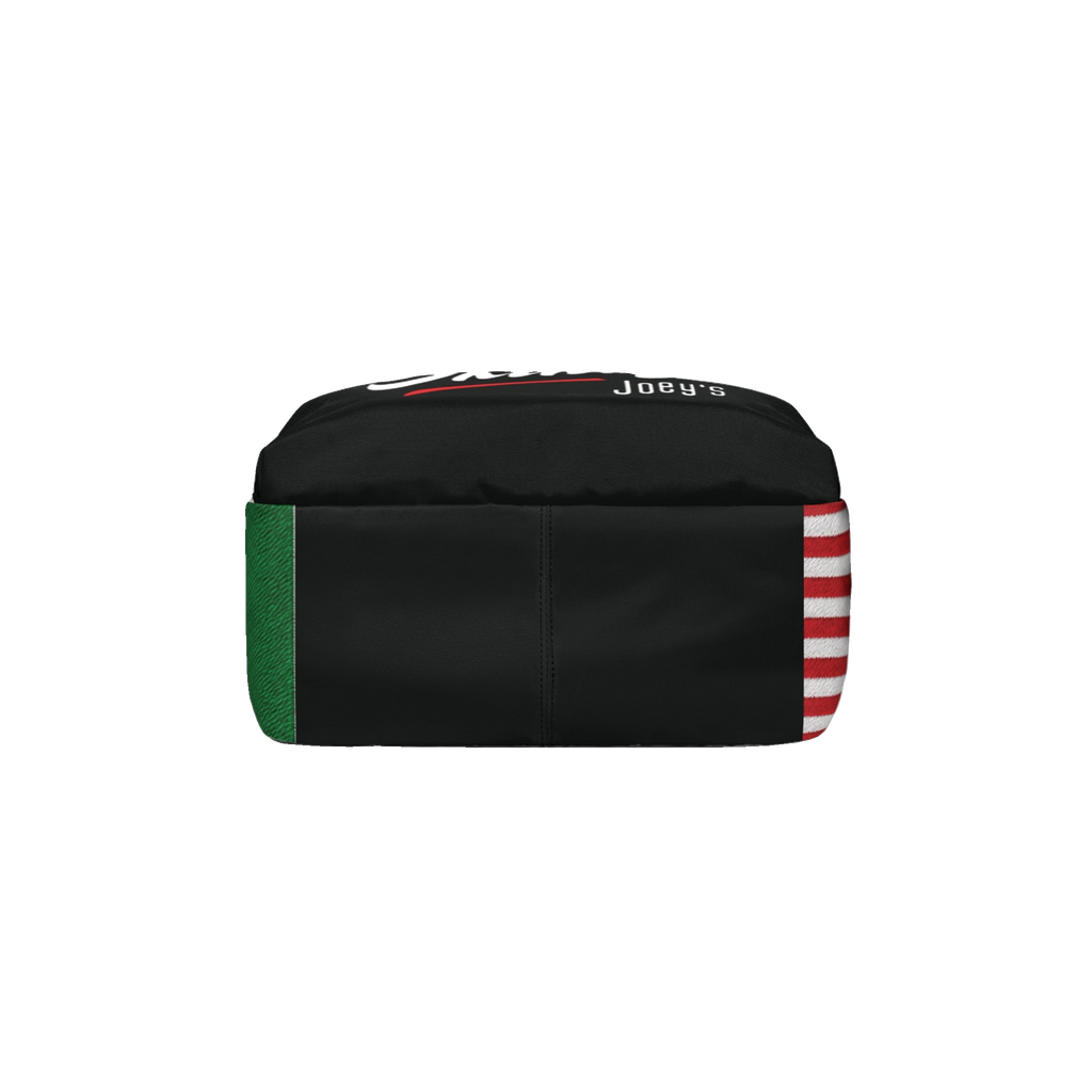 Skinny Joey's classic backpack, bottom view, Skinny Joey's merch
