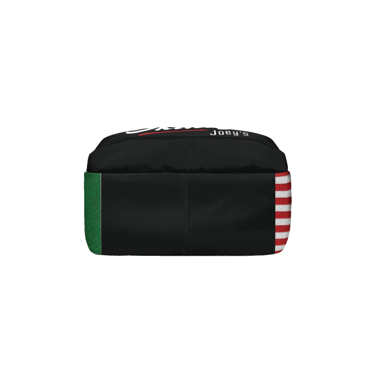 Skinny Joey's classic backpack, bottom view, Skinny Joey's merch